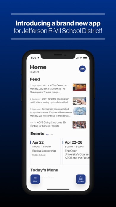 Screenshot 1 of Jefferson R-VII Schools, MO App