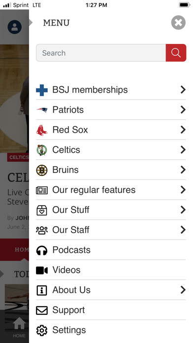 Boston Sports Journal Screenshot