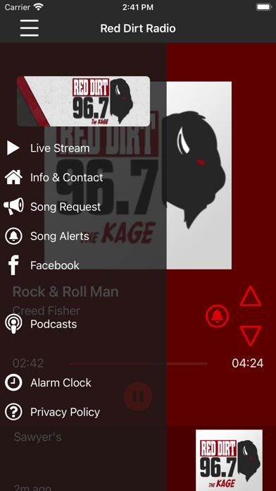 Red Dirt Radio 96.7 The KAGE Screenshot