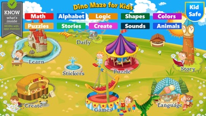 Dino Maze: Dinosaur kids games Screenshot