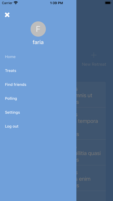 Retreat App Screenshot