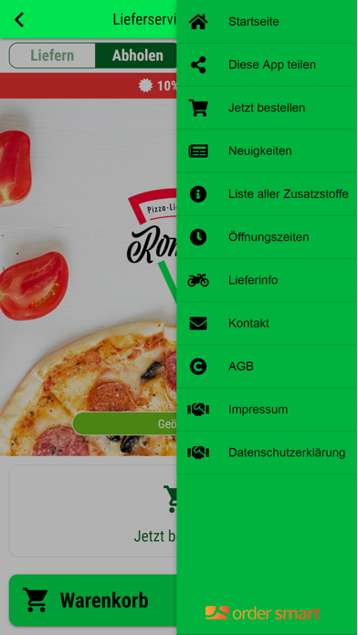 Lieferservice Romana Screenshot