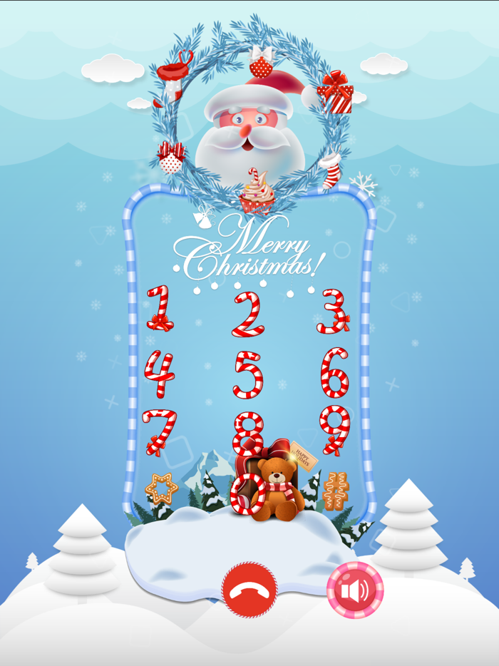 Santa Claus and reindeer call