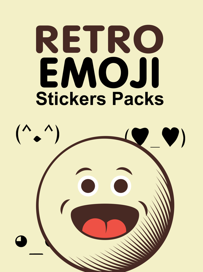 Retro Emoji Stickers Pack
