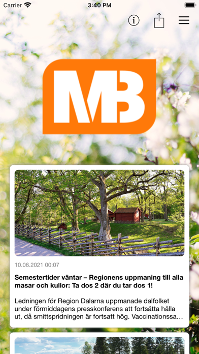Malungsbladet Screenshot