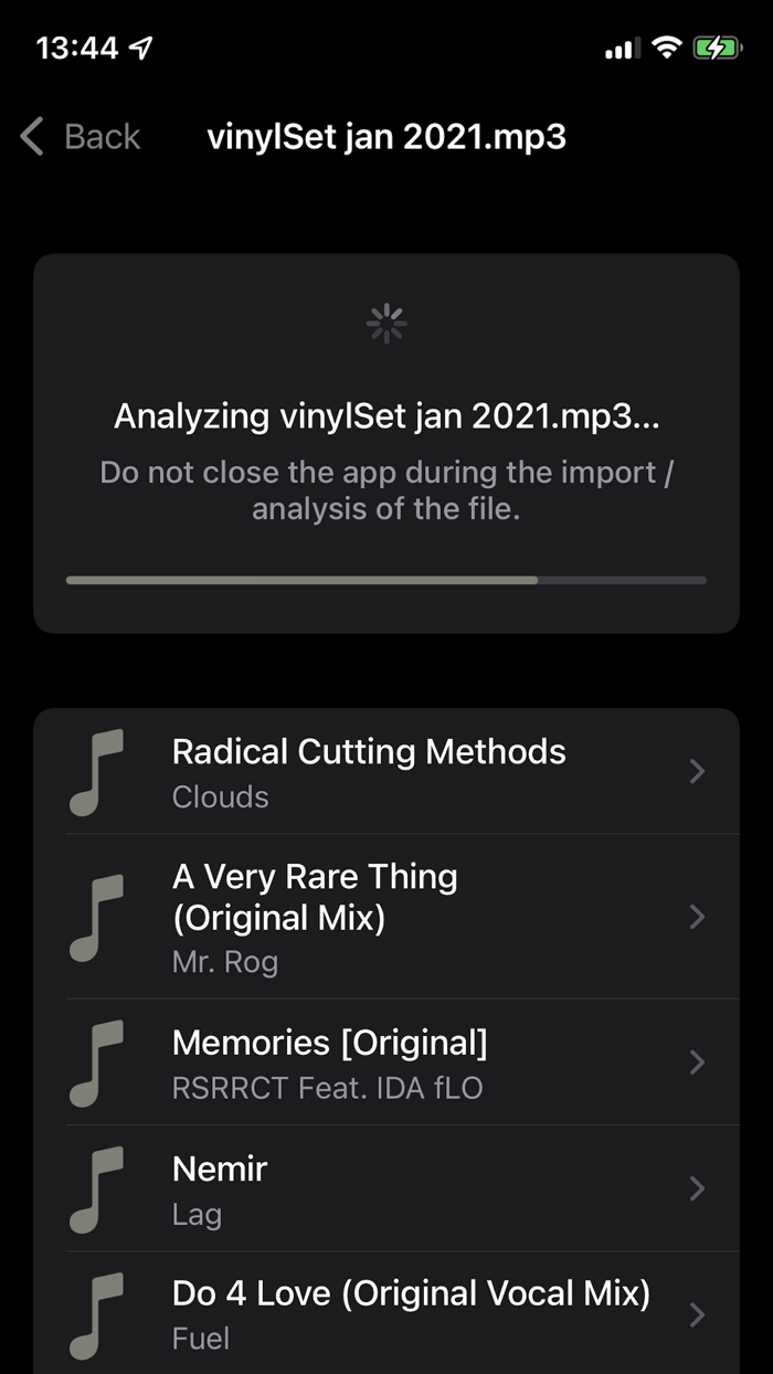 TrackList – Analyze DJ Sets