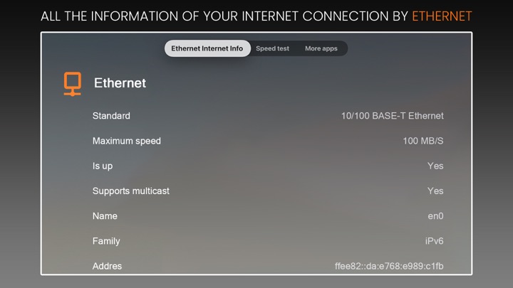 Screenshot #2 pour Ethernet Info +