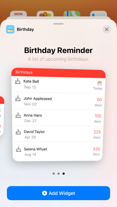 Birthday Reminder & Big Days Screenshot