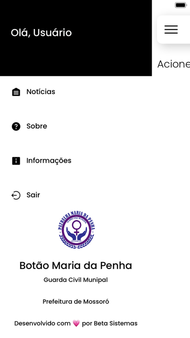 Botão Maria da Penha Screenshot