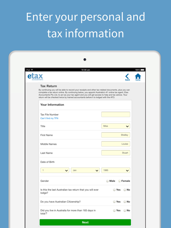 Screenshot #6 pour Etax Mobile App
