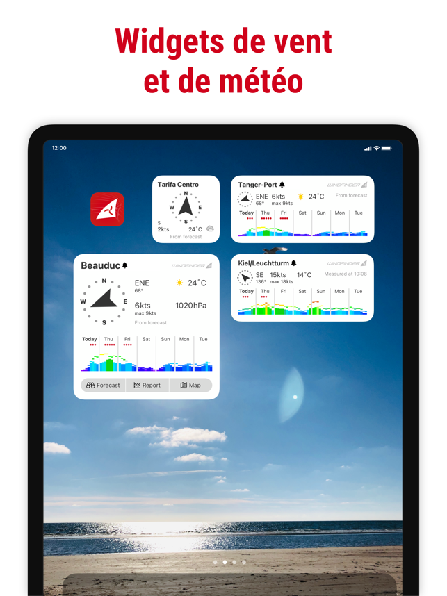 ‎Windfinder: carte vent & météo Capture d'écran