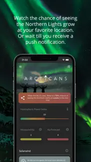 arcticans aurora forecast iphone screenshot 1