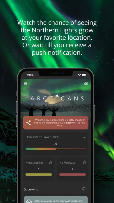 Arcticans Aurora Forecast Screenshot