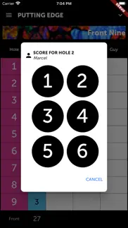 putting edge scorecard iphone screenshot 2