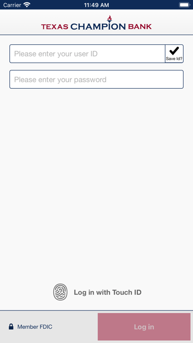 Texas Champion Bank Business Screenshot