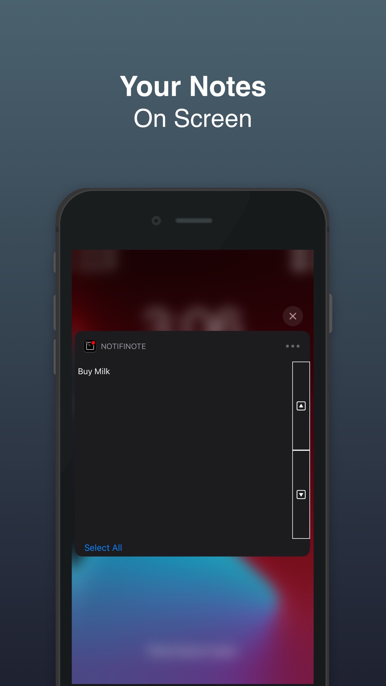 Screenshot do app NotifiNote: Notification Notes