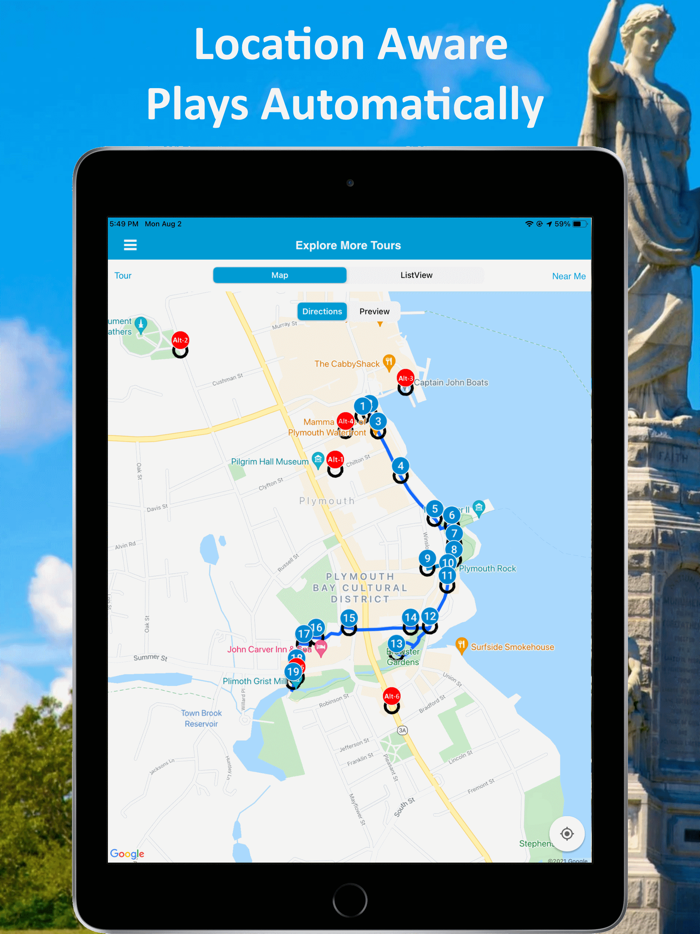Plymouth MA Audio Tour Guide