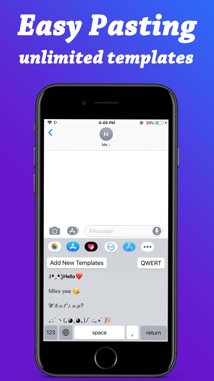 Auto Paste Keyboard Fonts