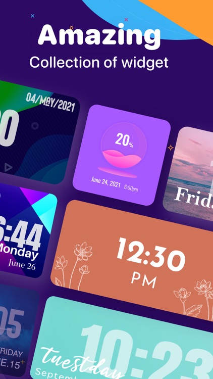 Colorful Widget go home screen