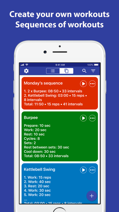 Tabata Timer: Interval Timer. Screenshot