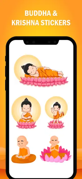 Game screenshot Buddha And Krishna Stickers hack