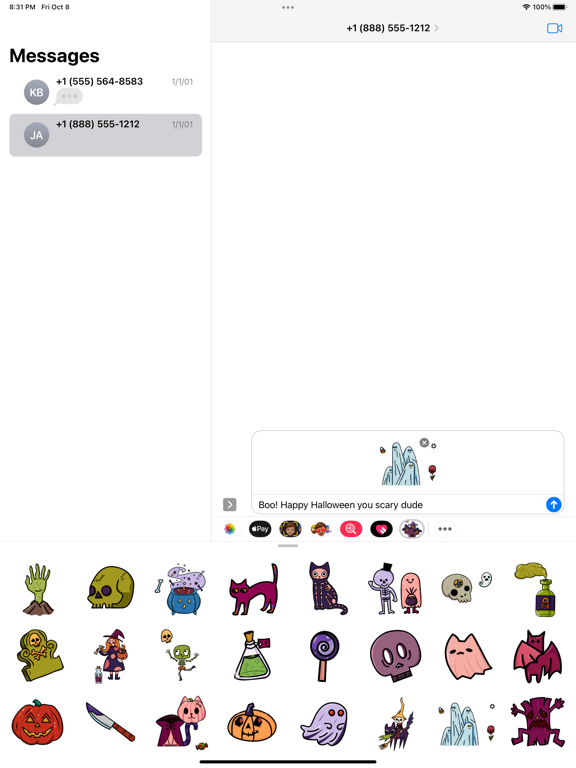 Screenshot #4 pour Halloween Horror Stickers