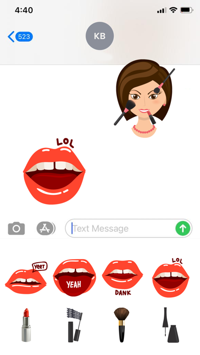 Beauty Makeup Stickers Screenshot