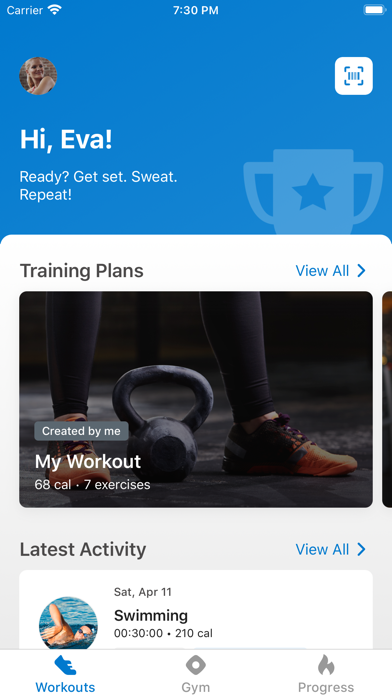 Fitness Center at the BGPD Screenshot