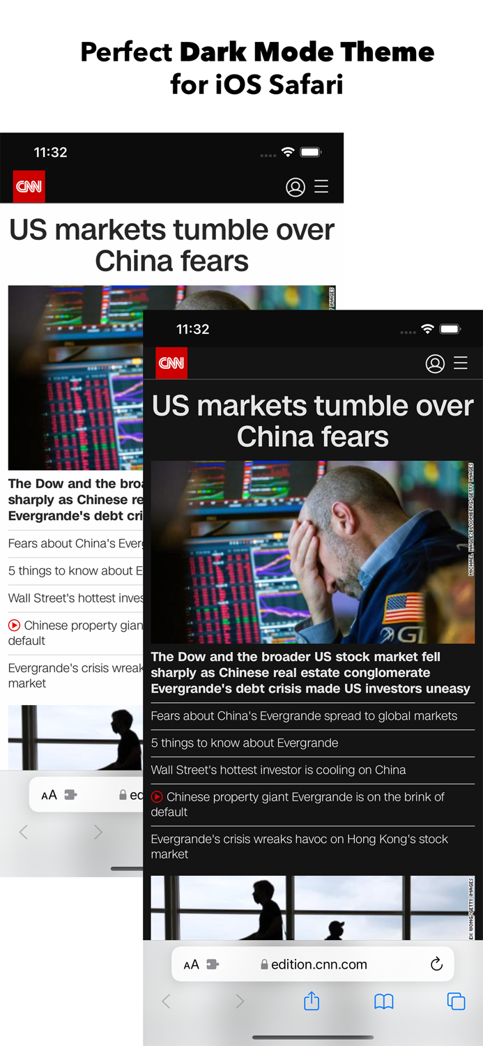 Dark Mode Theme for Safari