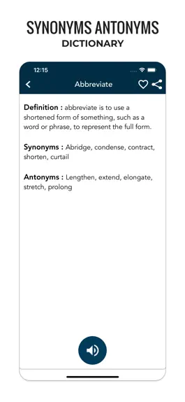 Game screenshot Synonyms Antonyms Dictionary apk