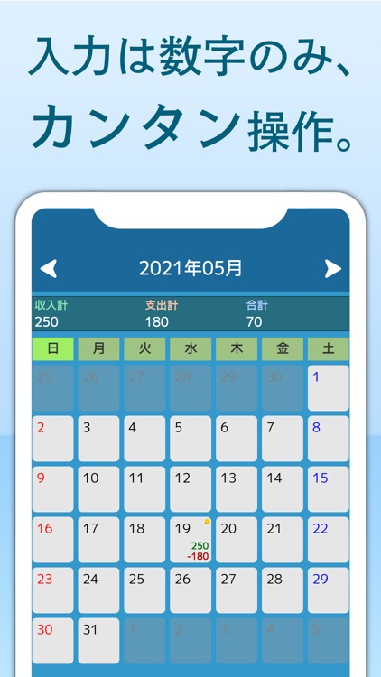 副業収入やお小遣い管理に「シンプル収支管理」