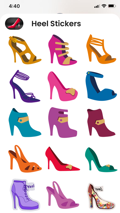 Animated Fashion Heel Stikcers Screenshot