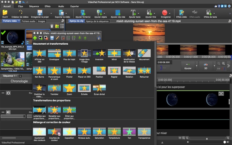 Screenshot #3 pour VideoPad Professionnel