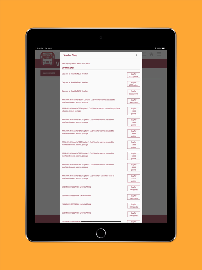 Roadchef Captains Club