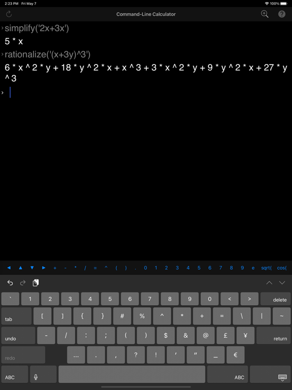 Command-Line Calculator screenshot 3