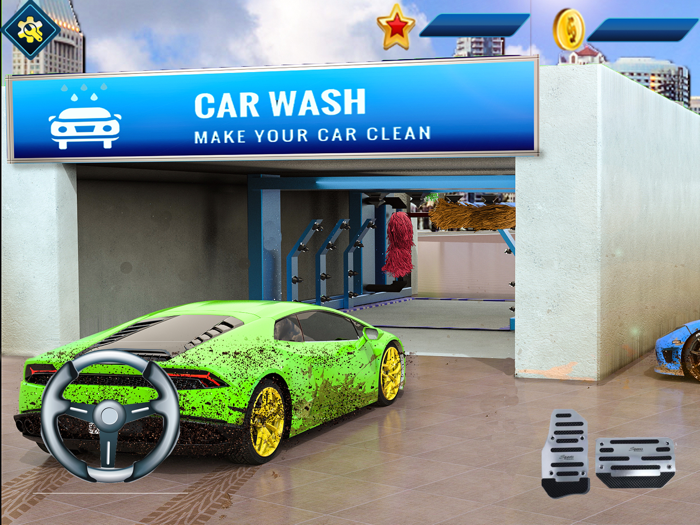Super Car Wash Game Simulator