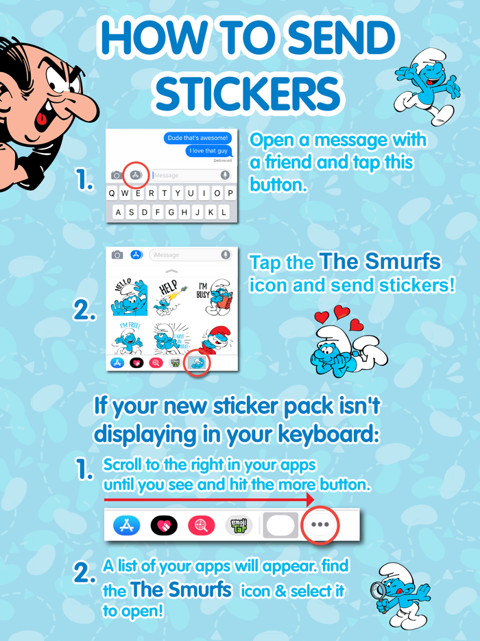 The Smurfs Classic Stickers