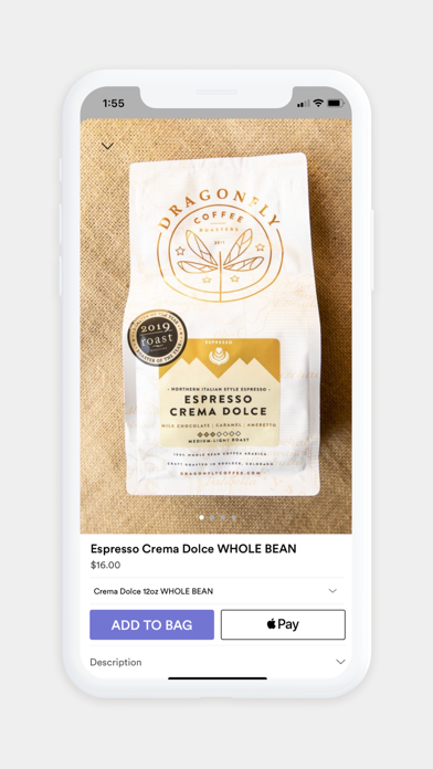 Dragonfly Coffee Roasters Screenshot 2 - AppWisp.com Dragonfly Coffee Roasters Screenshot 2 - AppWisp.com