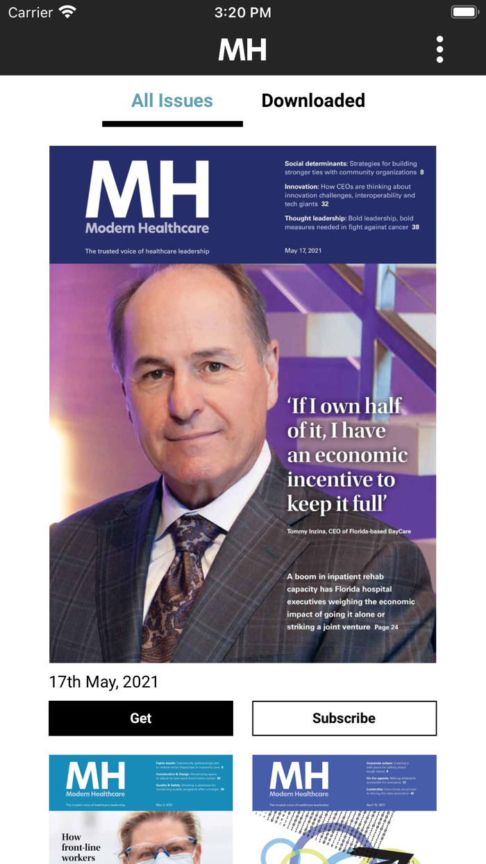 Modern Healthcare Magazine