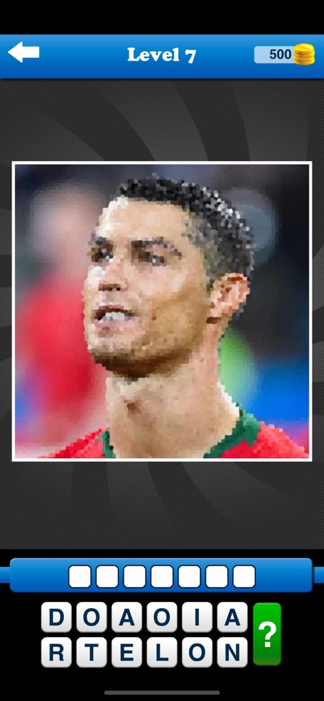 Guess the Celebrity Quiz Game - guess-celebrity-quiz-gameplay-cristiano-ronaldo