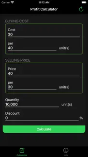 profit calculator, revenue iphone screenshot 3