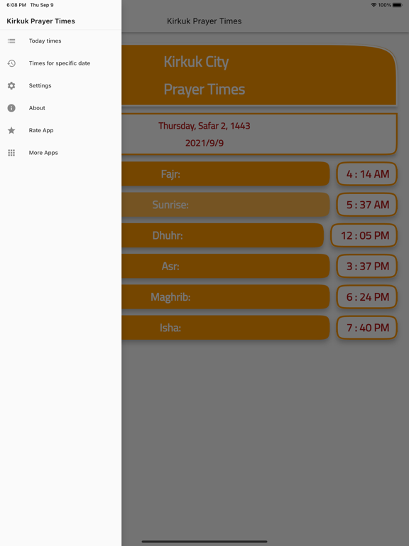 App screenshot
