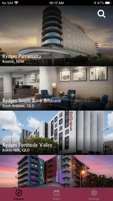 Rydges Hotels & Resorts Screenshot