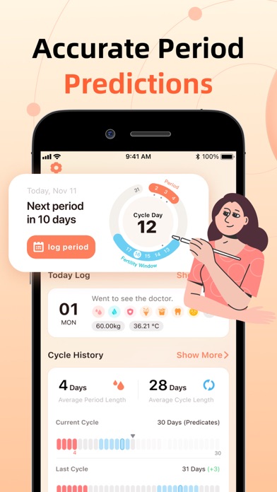 Period Tracker: Monthly Cycles Screenshot