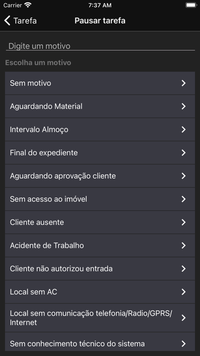 Segware OSMobile Screenshot