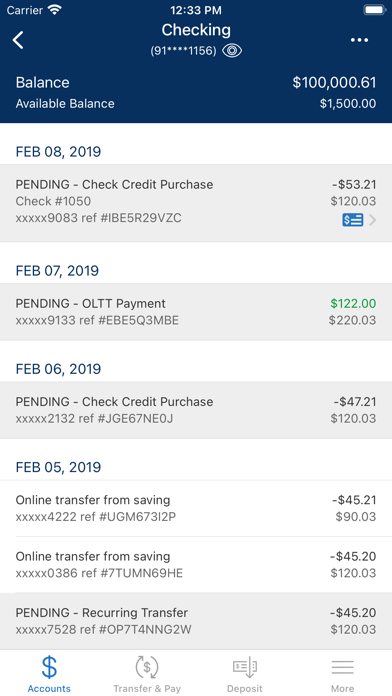 EAGLE.bank Screenshot