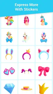 girlish beauty stickers iphone screenshot 2