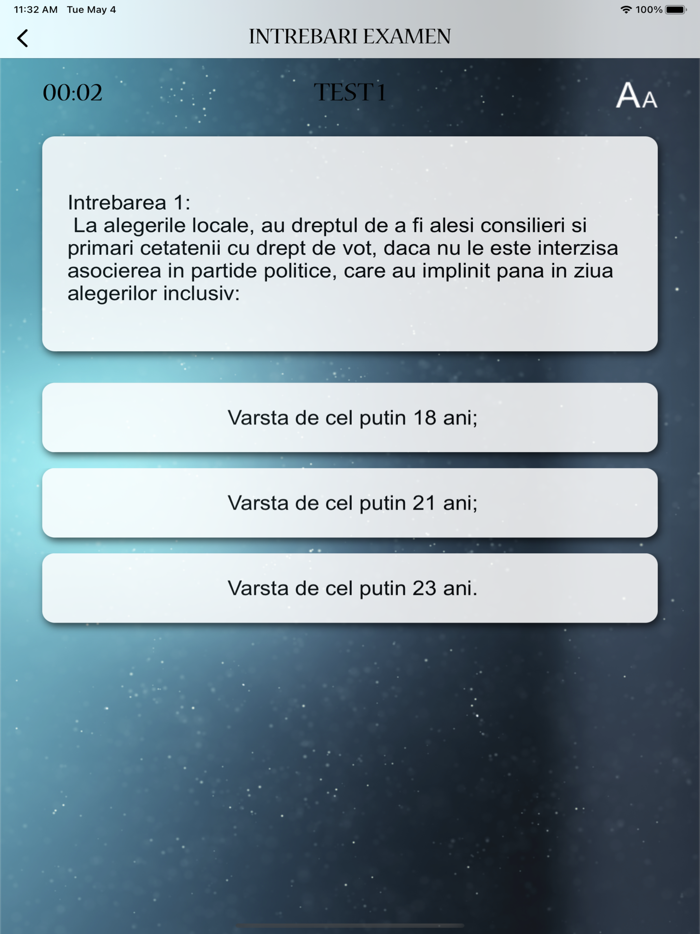 Intrebari Experti Electorali