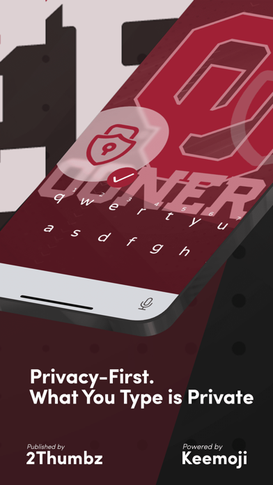 Oklahoma Sooners Keyboard Screenshot