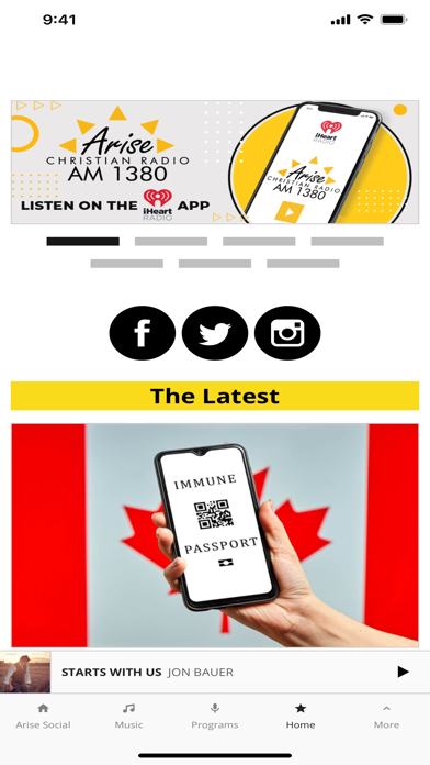 Arise Christian Radio Screenshot